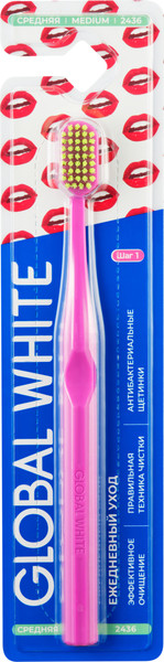 Изображение товара Зубная щетка Global White Medium Daily
