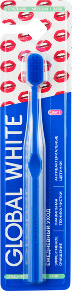 Изображение товара Зубная щетка Global White Medium Daily