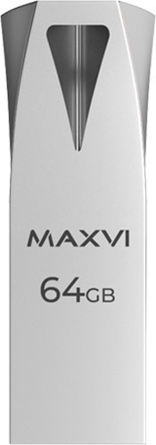 Изображение товара USB flash накопитель Maxvi MK2 64GB 2.0 (металлик/серебристый)