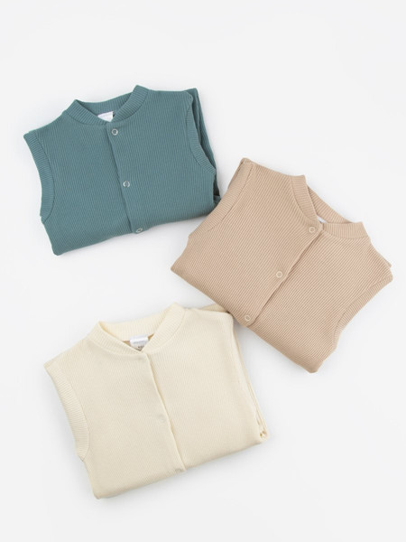 Изображение товара Комбинезон для малышей Amarobaby Waffle / AB-OD24-W5/13-62 (зеленый, р.62)