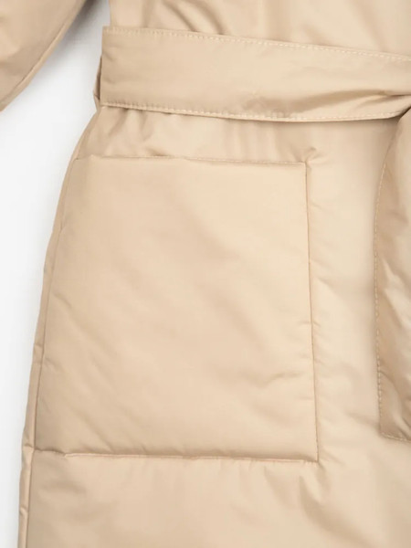 Изображение товара Пальто детское Amarobaby Snuggly / AB-OD24-SNUGGLY29/03-128 (бежевый, р.128-134)