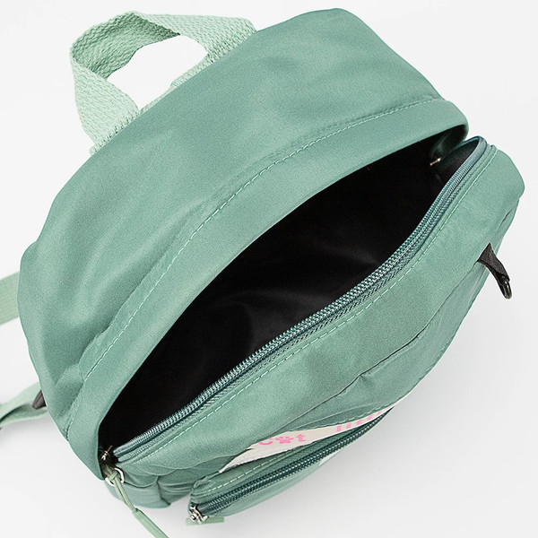 Изображение товара Детский рюкзак Ecotope Ушки. С пеналом / 287-1765-MNT (светло-зеленый)