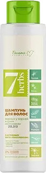 Шампунь для волос Белита-М 7 Herbs Для жирных у корней и сухих на кончиках (500г)
