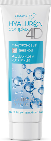 Изображение товара Крем для лица Белита-М Hyaluron Complex 4D Гиалуроновый дневной (75г)
