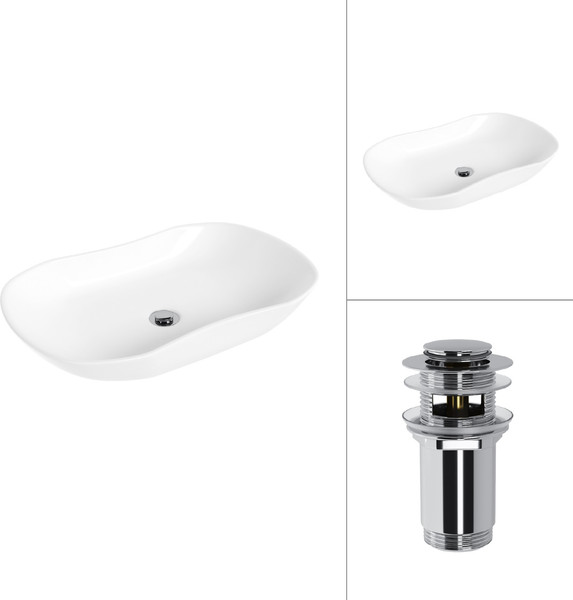 Изображение товара Умывальник Lauter 21570 + клапан 21190CH