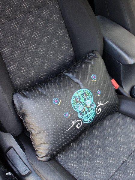 Изображение товара Подушка для автомобиля MATEX Черепа / 27-737 (синий)
