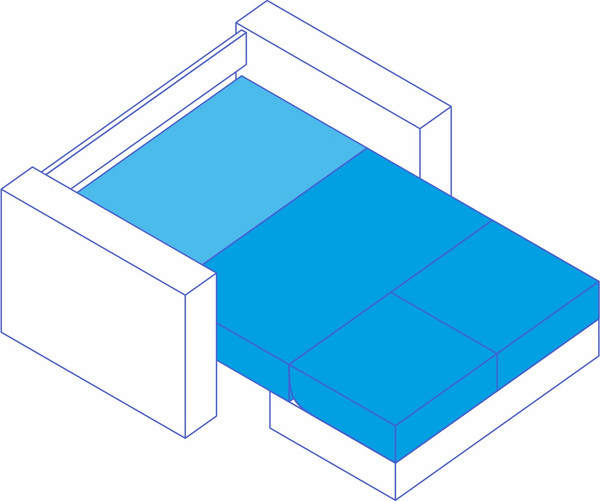 Изображение товара Диван Сириус Лидер-3 ППУ (Eva 19 велюр темно-зеленый)