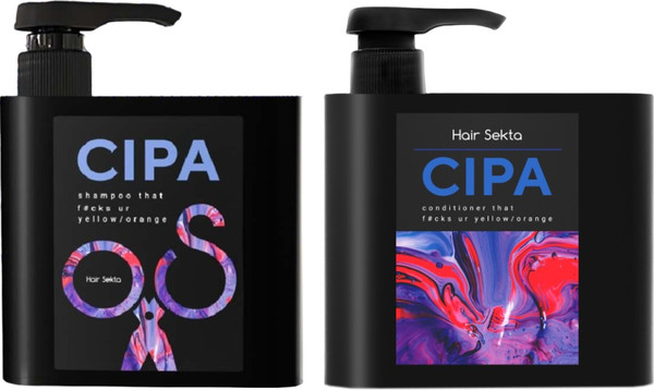 Изображение товара Набор косметики для волос Hair Sekta Оттеночный шампунь Cipa+Тонирующий кондиционер Cipa (500+500мл)