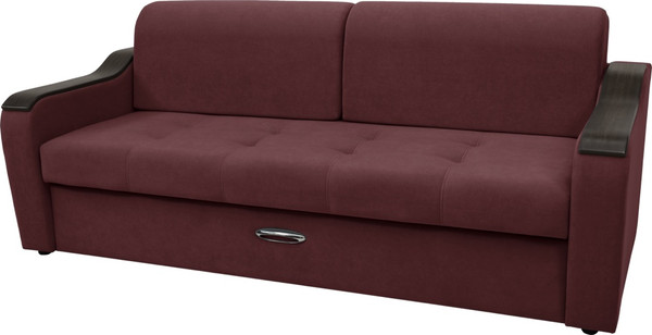 Изображение товара Диван Сириус Лидер-3 ППУ (Eva 15 велюр темно-бордовый)