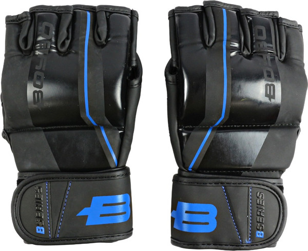 Изображение товара Перчатки для единоборств BoyBo B-series для ММА (XL, черный/синий)