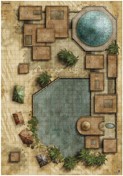 Изображение товара Игровое поле для настольной игры Мир Хобби Pathfinder. Большая деревня / 915990