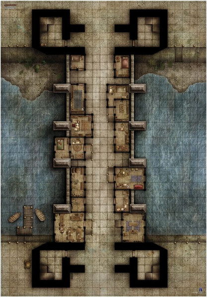 Изображение товара Игровое поле для настольной игры Мир Хобби Pathfinder. Большой мост / 915989