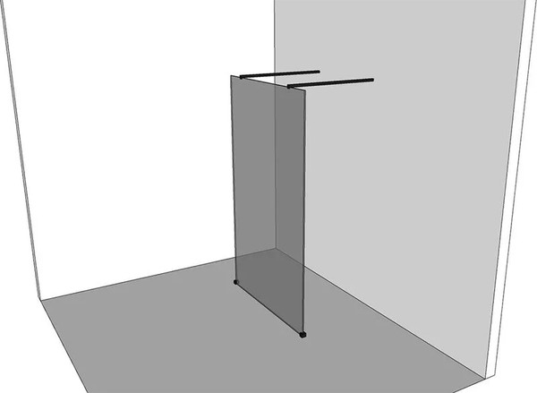 Изображение товара Душевая стенка Allen Brau Infinity 3.21040.BBA.T / 323832 (черный браш)