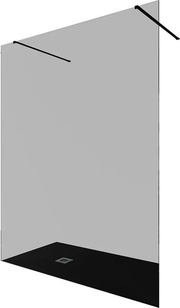 Изображение товара Душевая стенка Allen Brau Infinity 3.21040.BBA.T / 323832 (черный браш)
