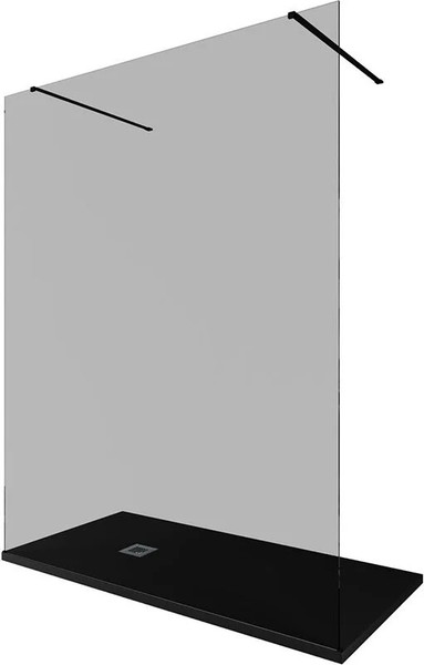Изображение товара Душевая стенка Allen Brau Infinity 3.21040.BBA.T / 323832 (черный браш)
