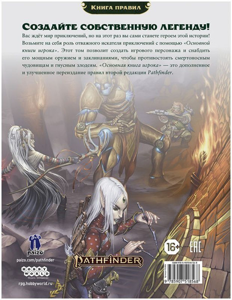 Изображение товара Руководство для настольной игры Мир Хобби Pathfinder. Основная книга игрока / 751856