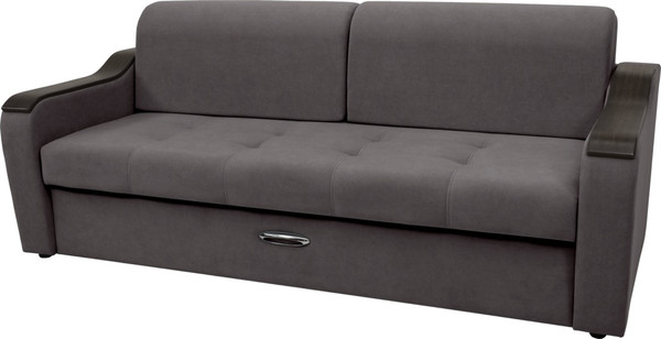 Изображение товара Диван Сириус Лидер-3 НПБ (Eva 24 велюр темно-серый)