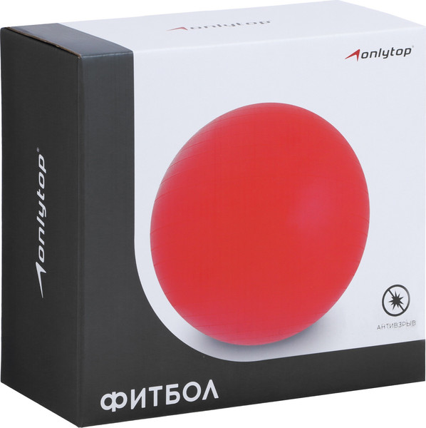 Изображение товара Фитбол гладкий Onlytop Антивзрывной / 10658256 (55см, желтый)