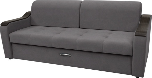 Изображение товара Диван Сириус Лидер-3 НПБ (Eva 07 велюр темно-серый)