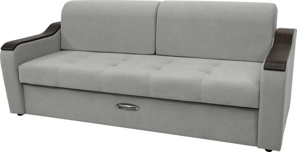 Изображение товара Диван Сириус Лидер-3 НПБ (Eva 08 велюр светло-серый)