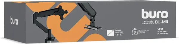 Изображение товара Кронштейн для монитора Buro BU-M11 (черный)