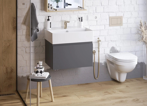 Изображение товара Умывальник Sanita Luxe Novel 60 / WB.FN/Novel/60-C/WHT.G/S1