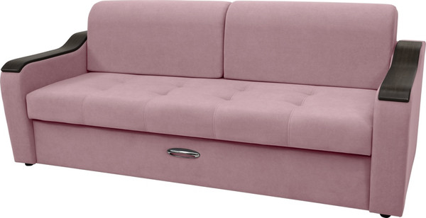 Изображение товара Диван Сириус Лидер-3 НПБ (Eva 14 велюр темно-розовый)