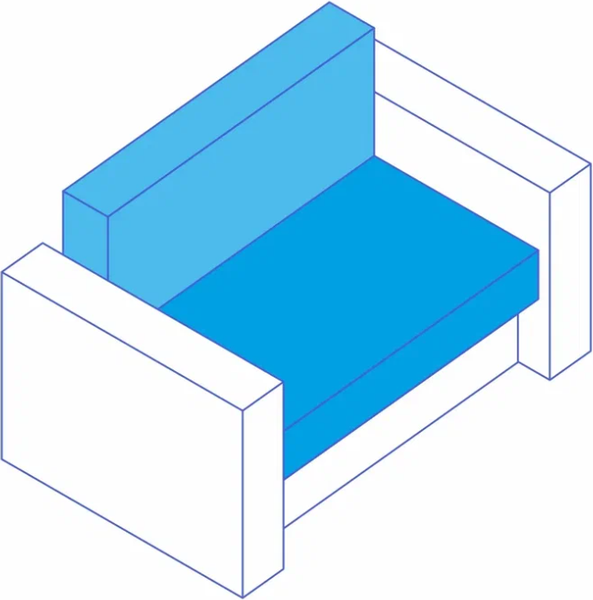 Изображение товара Диван Сириус Лидер-6 ППУ (Eva 01 велюр белый)