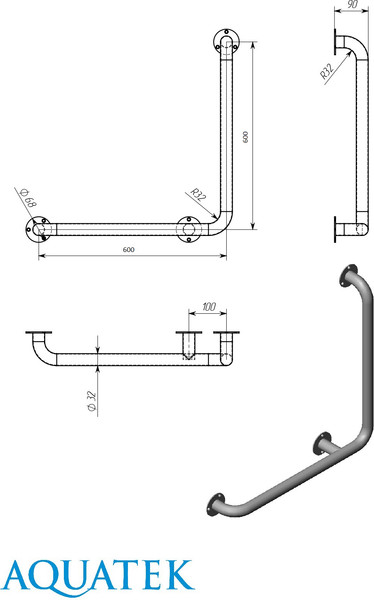 Изображение товара Поручень Aquatek POR-0000008