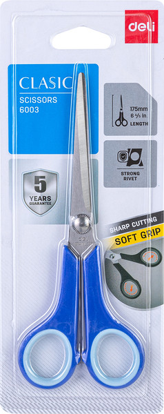 Изображение товара Ножницы канцелярские Deli Classic / 6003 (синий)