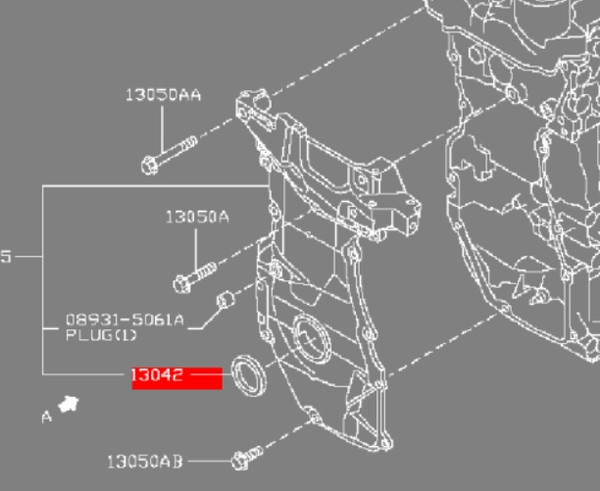 Изображение товара Сальник коленвала Nissan/Infiniti 135101KT0A