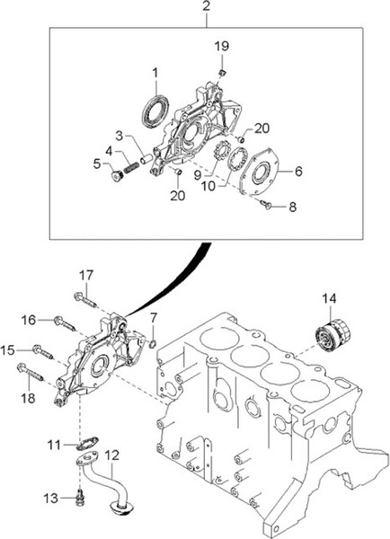 Изображение товара Сальник коленвала Hyundai/KIA 0B3C710602B