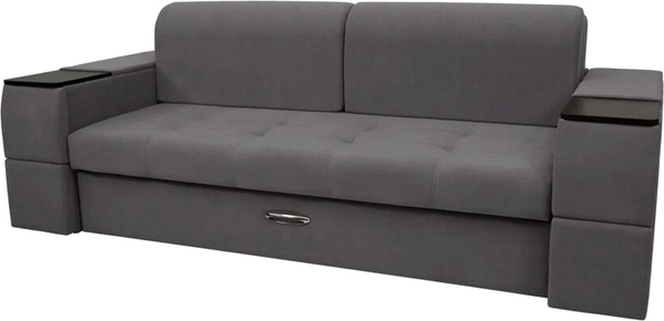 Изображение товара Диван Сириус Лидер-13 ППУ (Eva 07 велюр темно-серый)