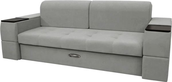 Изображение товара Диван Сириус Лидер-13 ППУ (Eva 08 велюр светло-серый)