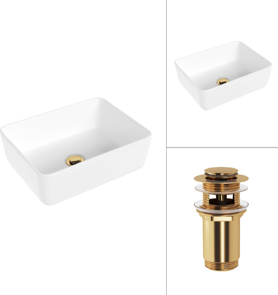 Изображение товара Умывальник Lauter 21674B + клапан 21190G