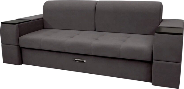 Изображение товара Диван Сириус Лидер-13 ППУ (Eva 24 велюр темно-серый)