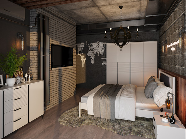 Изображение товара Шкаф Bravo Мебель Брента ШР-4 (белый снег/лак белый)