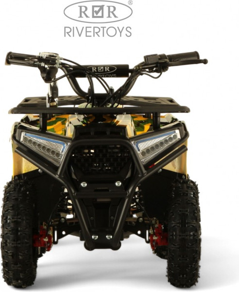 Изображение товара Детский квадроцикл RiverToys Mika (желтый камуфляж)