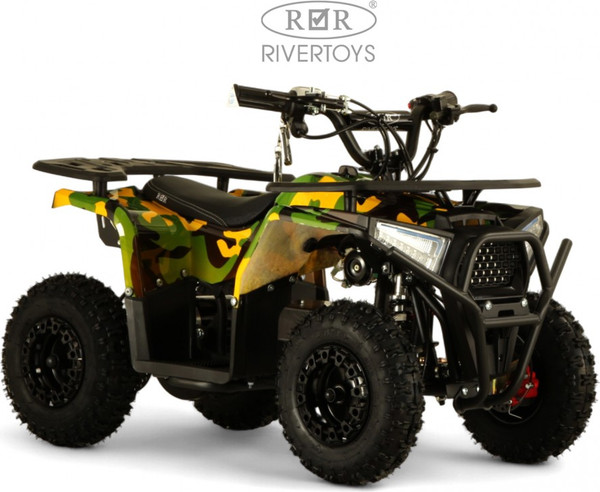 Изображение товара Детский квадроцикл RiverToys Mika (желтый камуфляж)