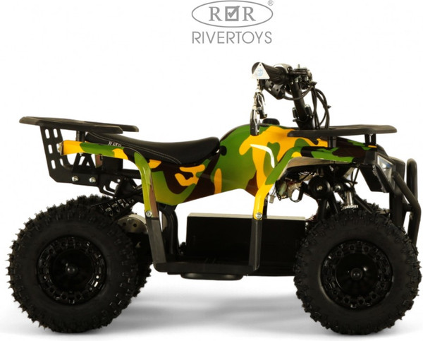 Изображение товара Детский квадроцикл RiverToys Mika (желтый камуфляж)