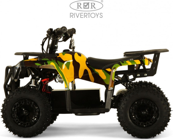 Изображение товара Детский квадроцикл RiverToys Mika (желтый камуфляж)