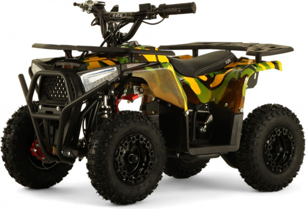 Изображение товара Детский квадроцикл RiverToys Mika (желтый камуфляж)