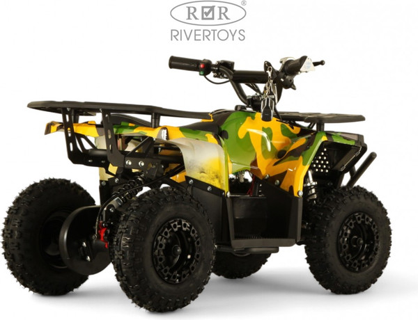 Изображение товара Детский квадроцикл RiverToys Mika (желтый камуфляж)