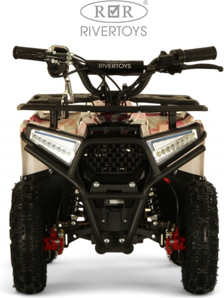 Изображение товара Детский квадроцикл RiverToys Mika (розовый камуфляж)