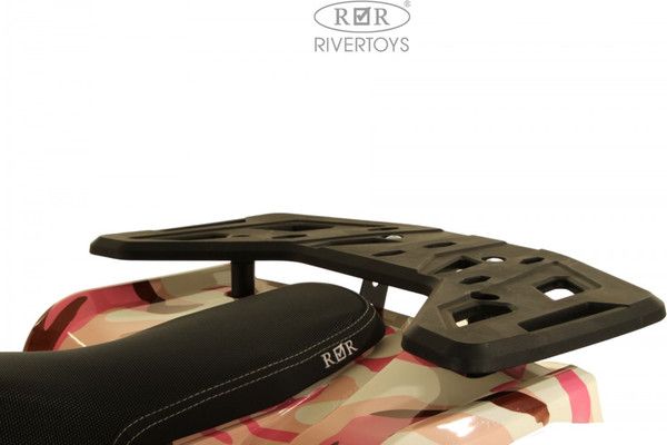 Изображение товара Детский квадроцикл RiverToys Mika (розовый камуфляж)