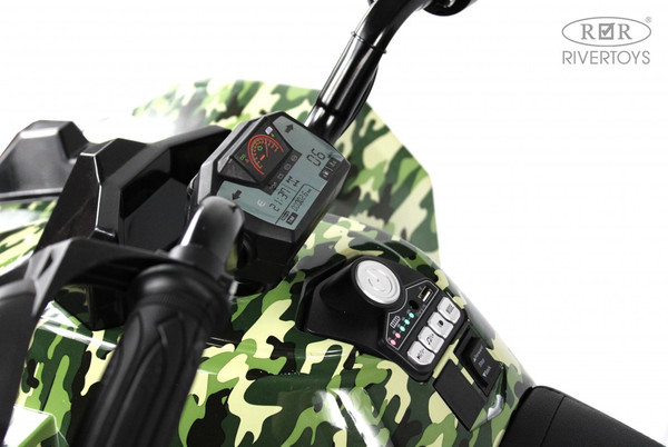 Изображение товара Детский квадроцикл RiverToys X999XX (зеленый камуфляж)