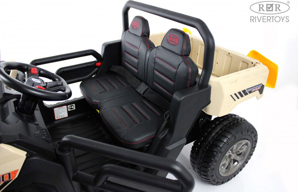 Изображение товара Детский автомобиль RiverToys H005HH (кремовый)