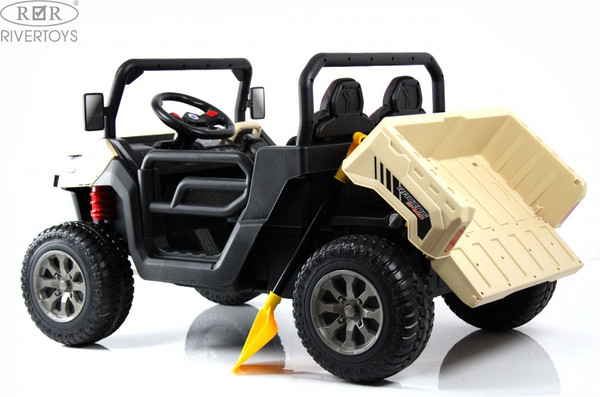 Изображение товара Детский автомобиль RiverToys H005HH (кремовый)