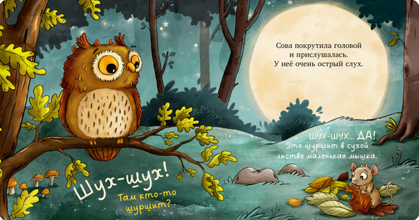 Изображение товара Книга CLEVER Книжки-картонки. Совушка в лесу твердая обложка (Гримм Сандра)