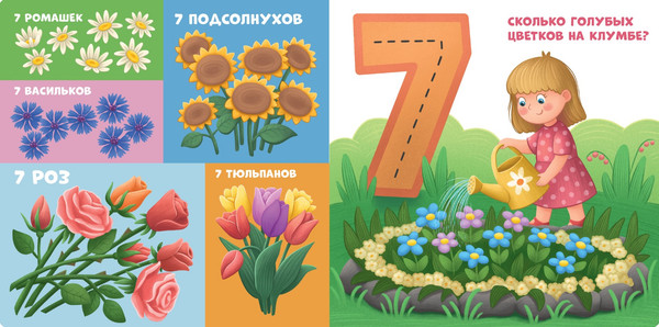 Изображение товара Развивающая книга CLEVER Книжки-картонки. Мой первый счет от 1 до 10 / 9785002116997